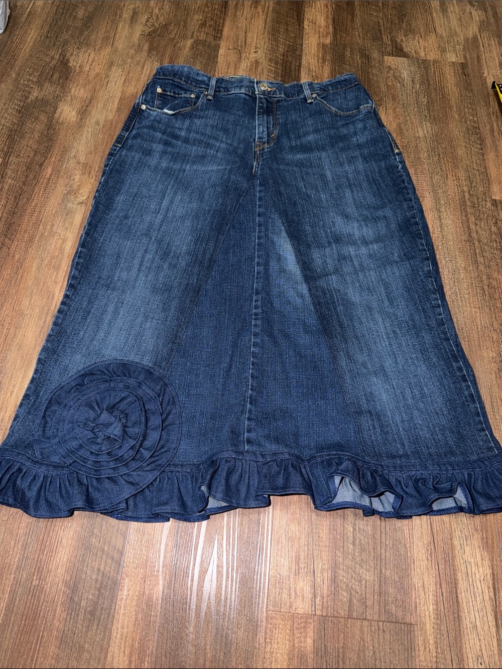 Levi’s Reconstructed 505 Straight Denim Skirt see Measurements